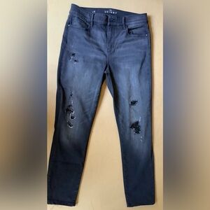 White House Black Market Distressed Skinny Jeans